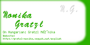 monika gratzl business card